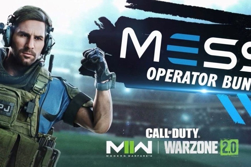 El día que Messi llegó al Call of Duty como un "operador". Foto: CoD