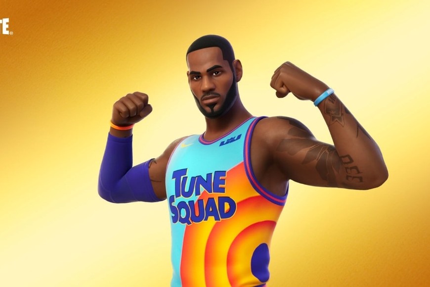 La skin de LeBron en el Fortnite. Foto: Fortnite