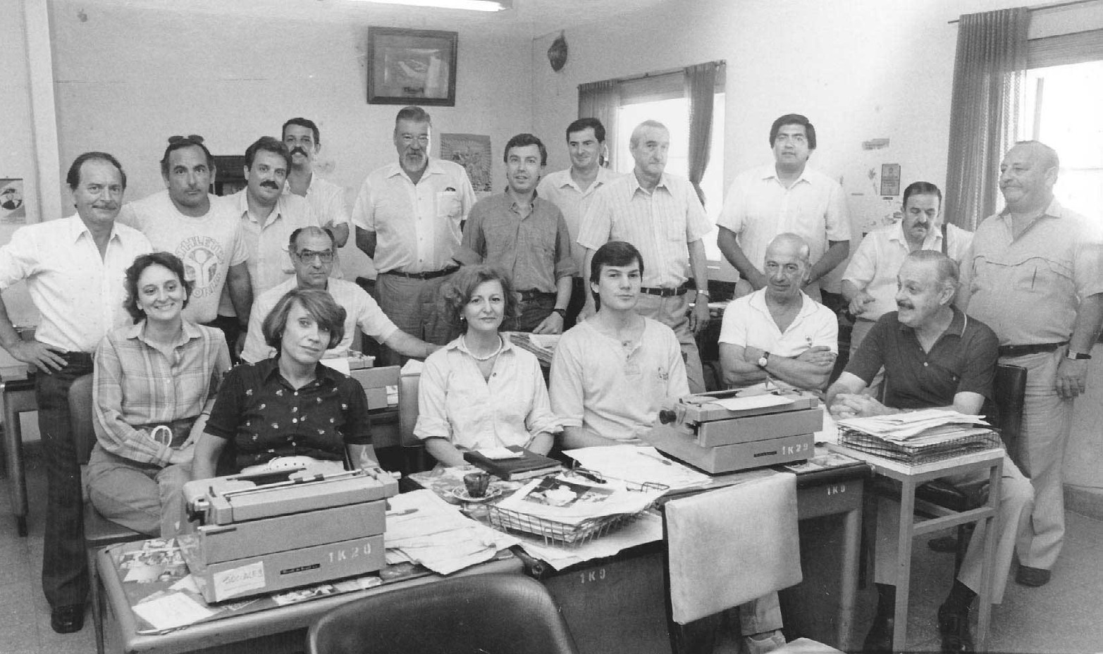 El último día de trabajo en el edificio de calle San Martín al 2600.