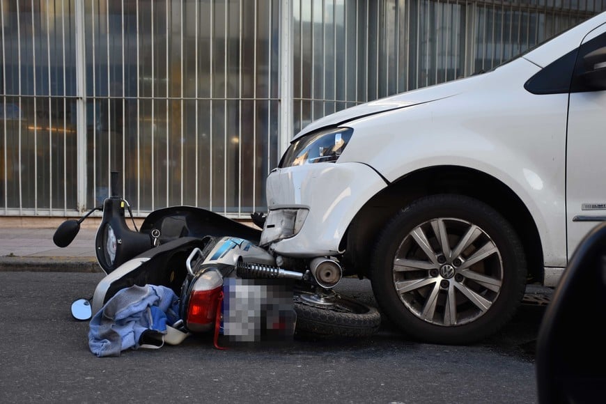 Accidentes con motos, uno de los más comunes en la capital santafesina. Foto: Archivo