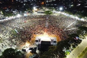 Según los especialistas, nunca antes el Anfiteatro Municipal reunió tanta gente para un solo evento.