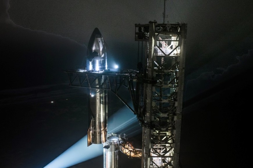 Starship está listo para su séptimo vuelo. Crédito: SpaceX