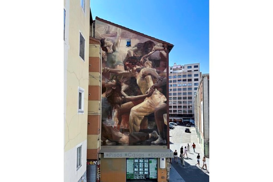 Street Art Cities: “Atravesar el centro” de Guido Palmadessa, en Burgos (España)