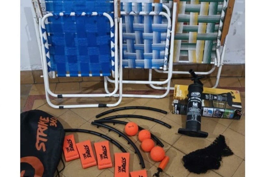 Parte de los elementos que fueron secuestrados.