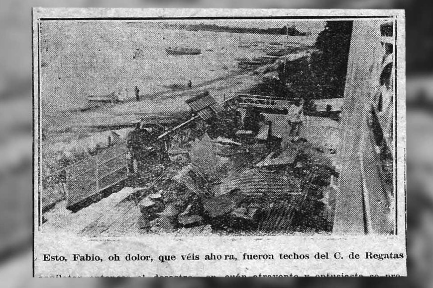 La otra imagen que publicó El Litoral sobre el incendio.