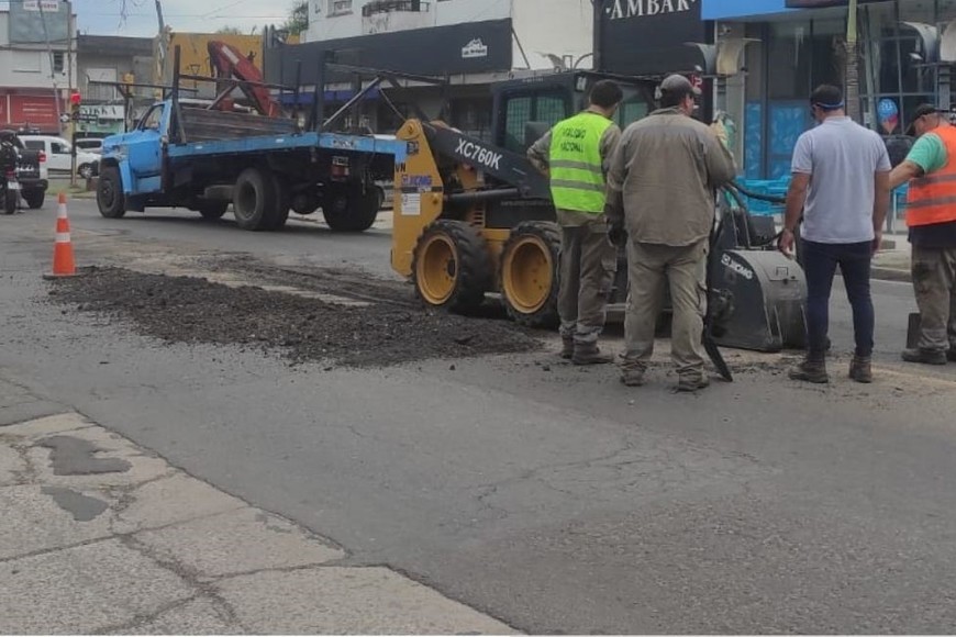 Se están realizando en la ciudad de Santo Tomé trabajos de mejoramiento