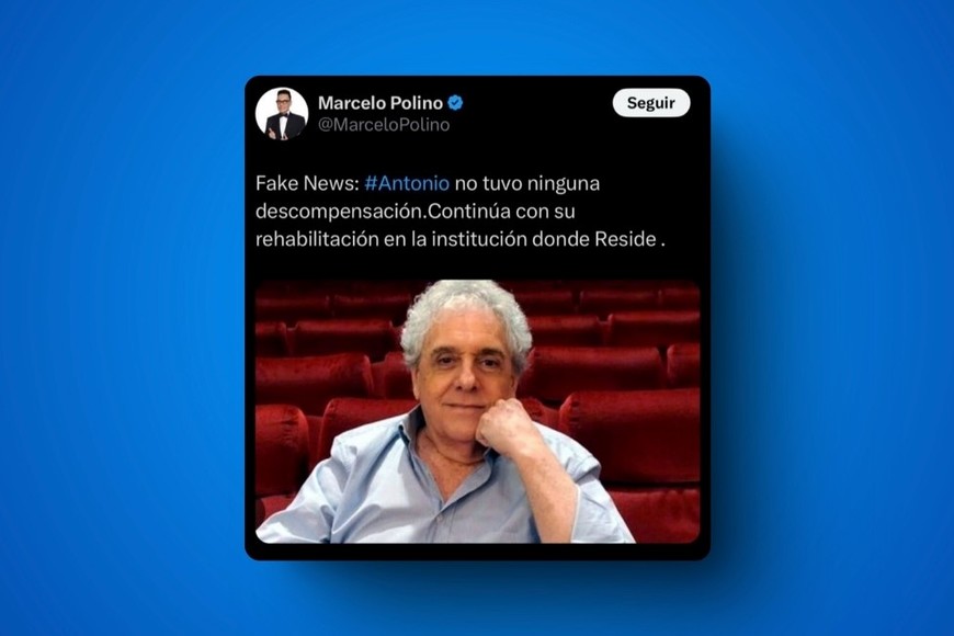 "FAKE NEWS" dijo Polino sobre Gasalla. X