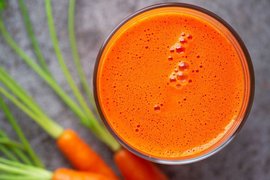 "Visión clara y sistema inmune fuerte, gracias al jugo de zanahoria.