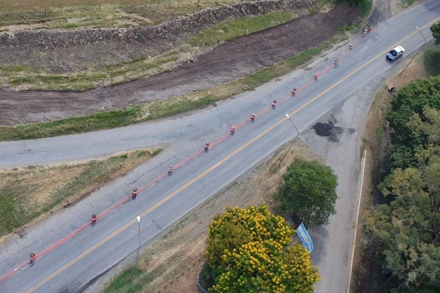 La obra mejorará la seguridad vial en un sector donde hubo varios accidentes de tránsito.
