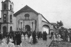 Una representación de la religiosidad santafesina de la época de Estanislao López: "Procesión de La Purísima", cuadro de Nicolás Cotanda (1852-1898).