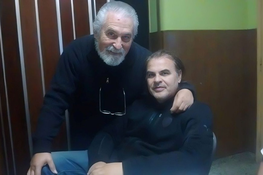 Ruben del Solar junto a Fabio Zini, quien le dedicó la “Milonga para Rubén”,