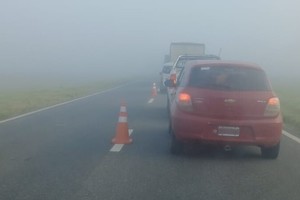 La circulación  se normaliza lentamente. Foto: Gentileza Bomberos Voluntarios San Vicente
