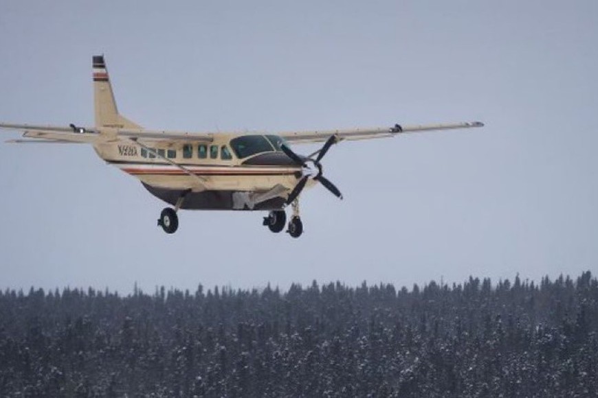 El avión avión Cessna 208 Caravan de la compañía Bering Air.