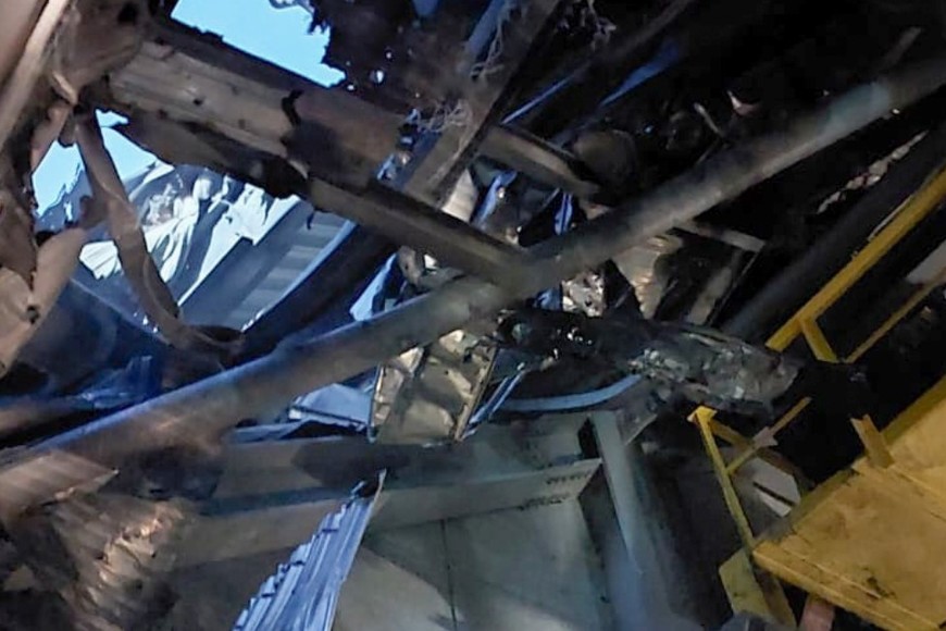 Partes de los daños provocados en Chernobyl. Crédito: Gobierno de Ucrania