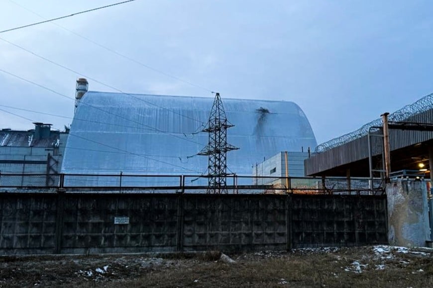Partes de los daños provocados en Chernobyl. Crédito: Gobierno de Ucrania
