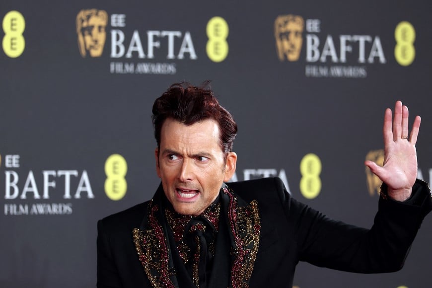 David Tennant attends the 2025 British Academy of Film and Television Awards (BAFTA) at the Royal Festival Hall in the Southbank Centre, London, Britain, February 16, 2025. REUTERS/Toby Melville