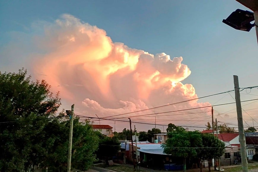 En la provincia de Buenos Aire se apreció  a la perfección.