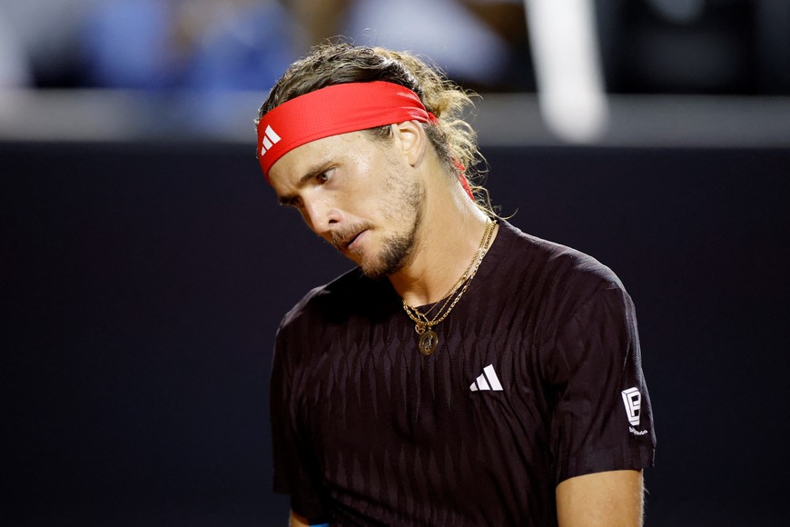 Tennis - Rio Open - Jockey Club Brasileiro, Rio De Janeiro, Brazil - February 21, 2025
Germany's Alexander Zverev during his quarter final match against Argentina's Francisco Comesana REUTERS/Jorge Silva
