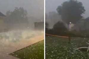 El fenómeno climático se desató alrededor de las 19:00 horas