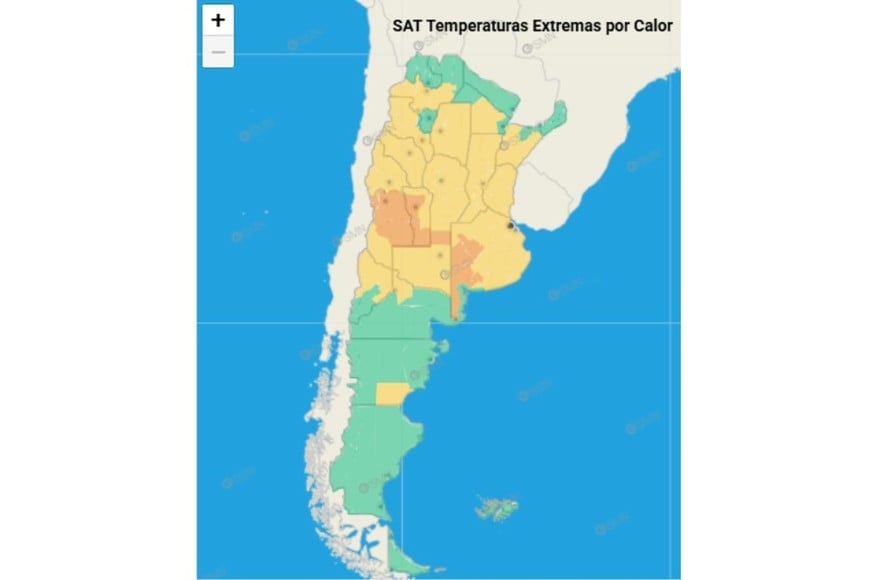 Alerta amarilla por calor