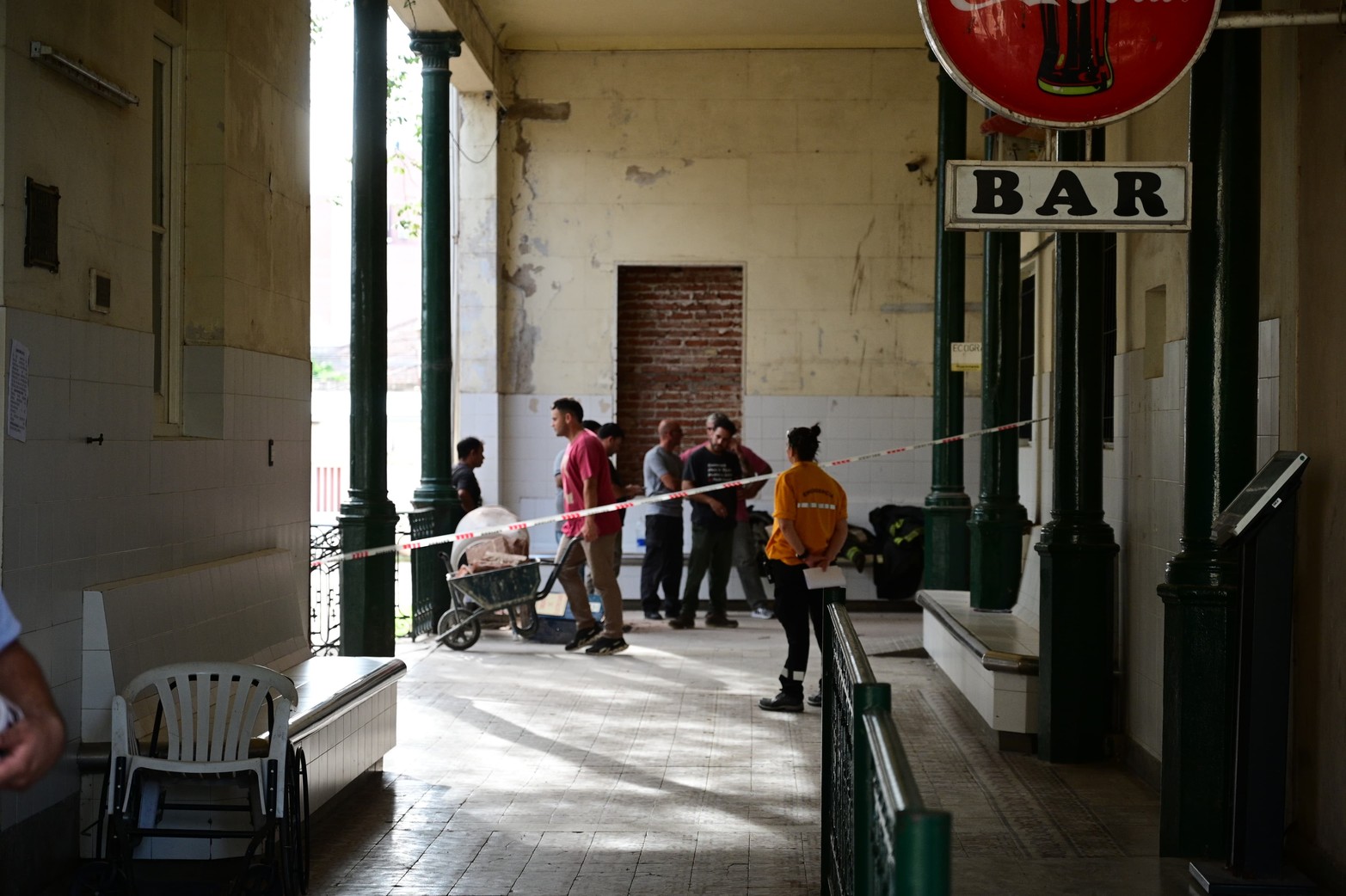 Derrumbe en el Hospital Cullen de Santa Fe. Créditos: Flavio Raina