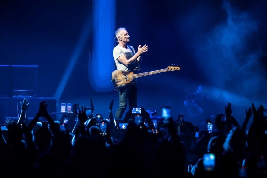 Sting en el Movistar Arena, en el marco de la gira Sting 3.0. Foto: Gentileza DF Entertainment / Facu Irish Suárez