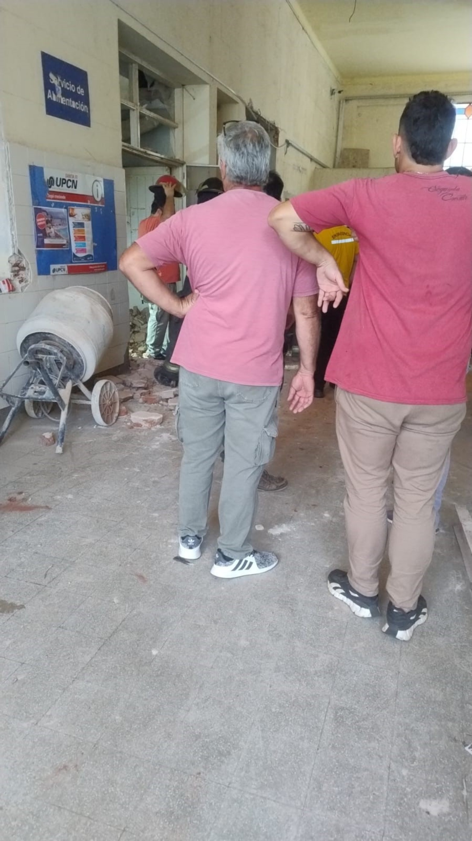 Derrumbe en el Hospital Cullen de Santa Fe.