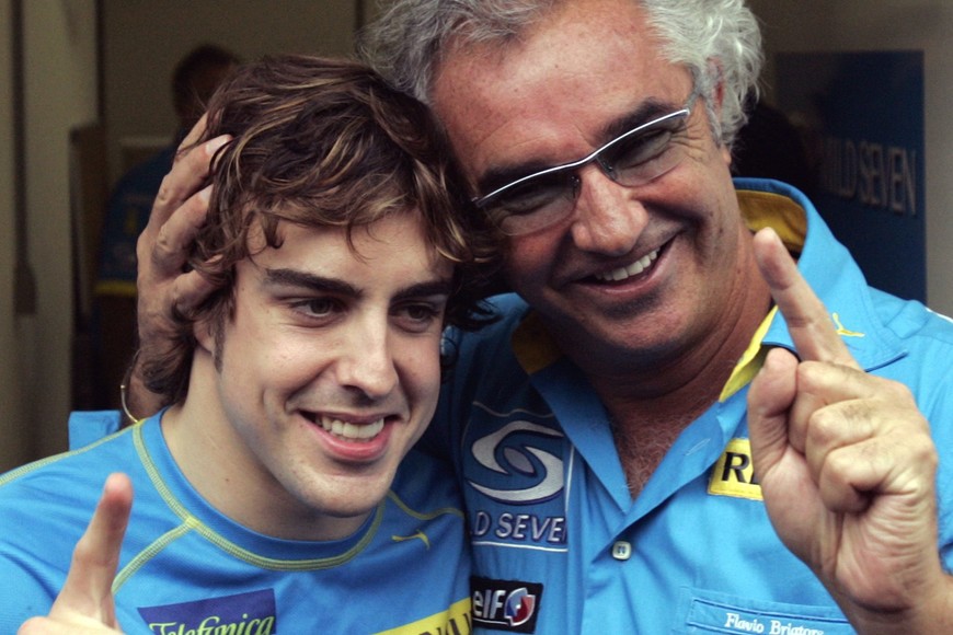 Briatore logró el bicampeonato de Renault con Fernando Alonso. Crédito: Reuters
