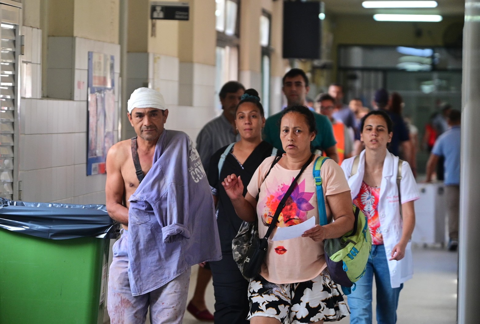 Derrumbe en el Hospital Cullen de Santa Fe. Créditos: Flavio Raina