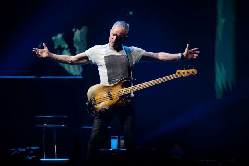 Sting en el Movistar Arena, en el marco de la gira Sting 3.0. Foto: Gentileza DF Entertainment / Facu Irish Suárez