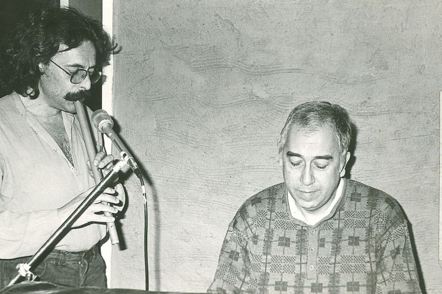 Con Jorge Cumbo en 1988. Foto: Gentileza