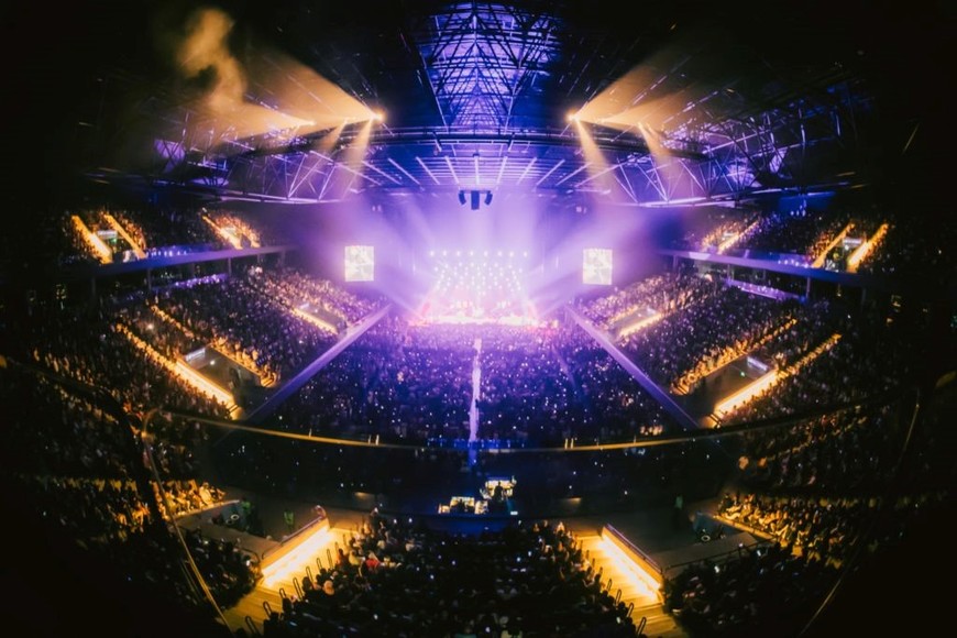 El Movistar Arena durante el show de Sting, en el marco de la gira Sting 3.0. Foto: Gentileza DF Entertainment / Chule Valerga