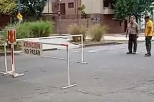 El vallado montado este martes. Crédito: Municipalidad