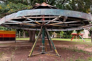 Pasaron los años y el juego quedó abandonado. El municipio decidió desarmarlo. Foto: Fernando Nicola