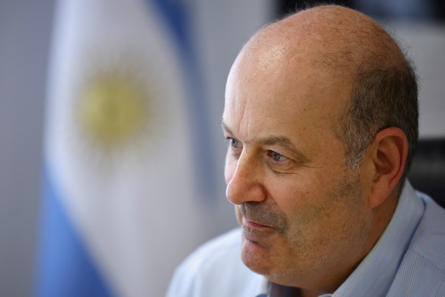 Argentina's Deregulation and State Transformation Minister Federico Sturzenegger looks on during an interview with Reuters, in Buenos Aires, Argentina January 28, 2025. REUTERS/Agustin Marcarian