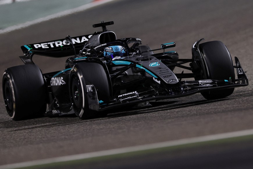 Formula One F1 - Pre Season Testing - Bahrain International Circuit, Sakhir, Bahrain - February 28, 2025
Mercedes' George Russell during testing REUTERS/Hamad I Mohammed
