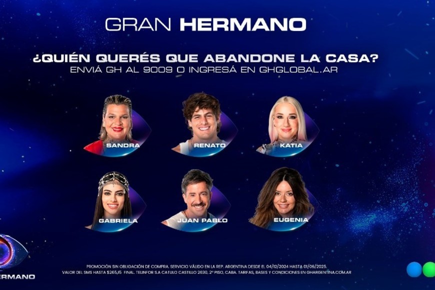 Así quedó la placa definitiva para la gala del domingo.