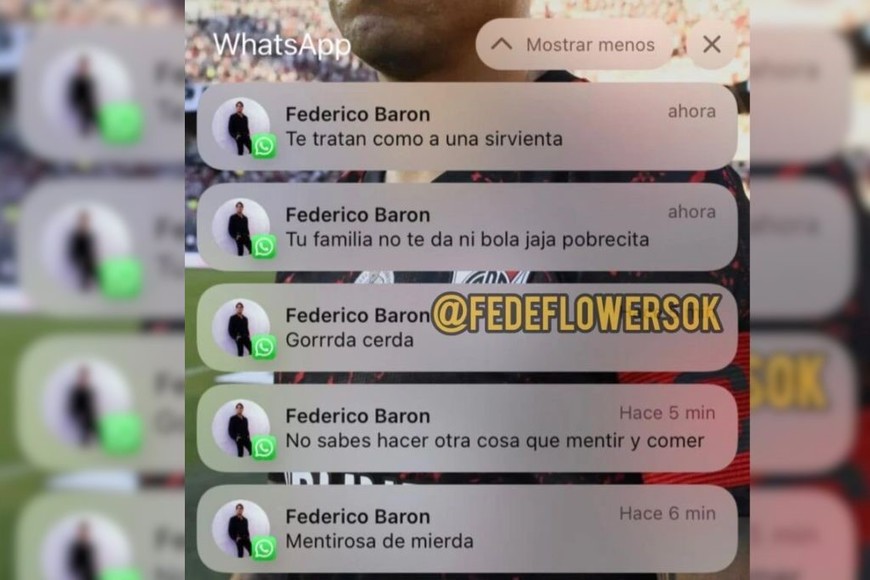 Chats filtrados complican a Barón.