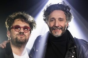 Conforti junto a Fito Páez. Foto: Gentileza producción