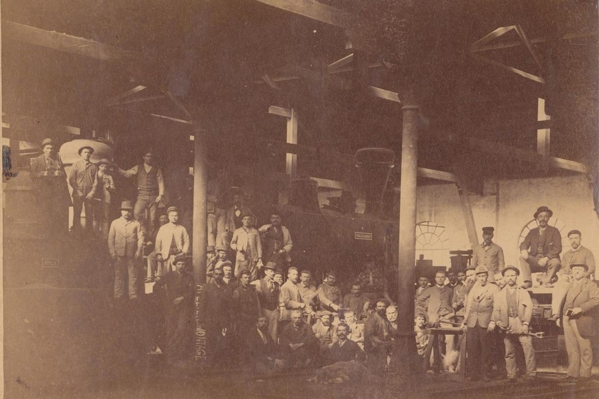 Las viviendas fueron destinadas a los obreros ferroviarios.