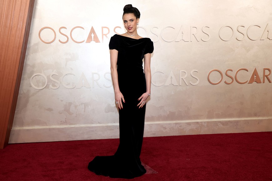 Margaret Qualley poses during the Oscars arrivals at the 97th Academy Awards in Hollywood, Los Angeles, California, U.S., March 2, 2025. REUTERS/Mario Anzuoni
