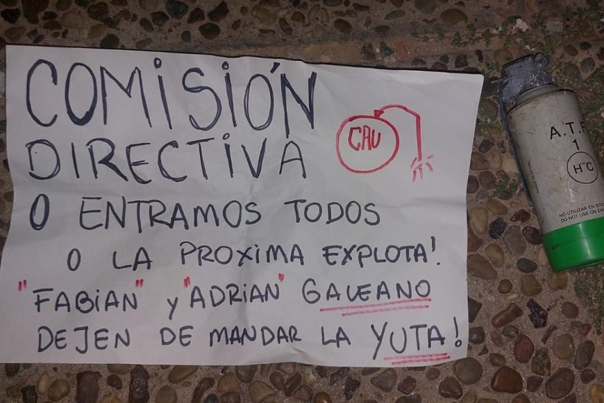 La nota contenía un texto amenazante y perturbador.