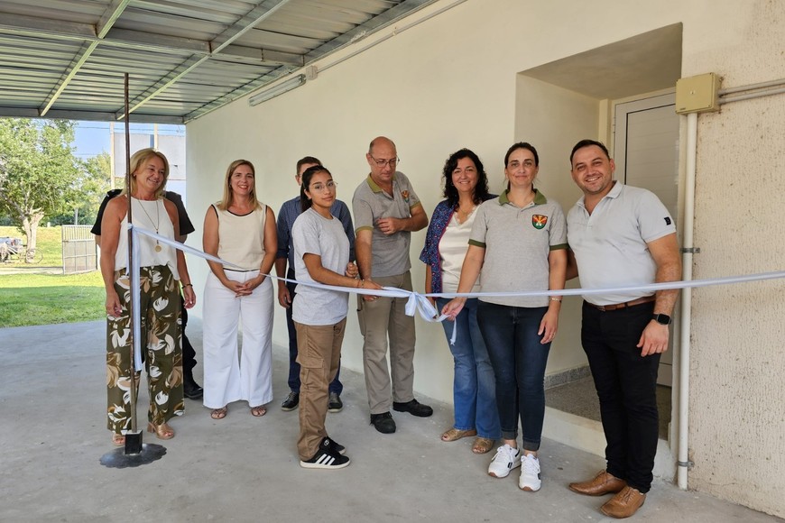 Borla participó de actividades en escuelas de San Justo.