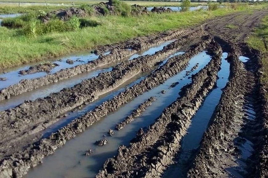 Es deplorable el estado de los caminos rurales en Entre Ríos.