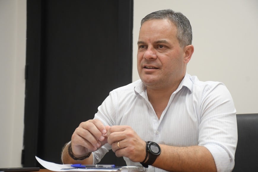 Leandro González dice estar orgulloso de tener un gobierno provincial del radicalismo después de más de 60 años. Foto: Luis Cetraro