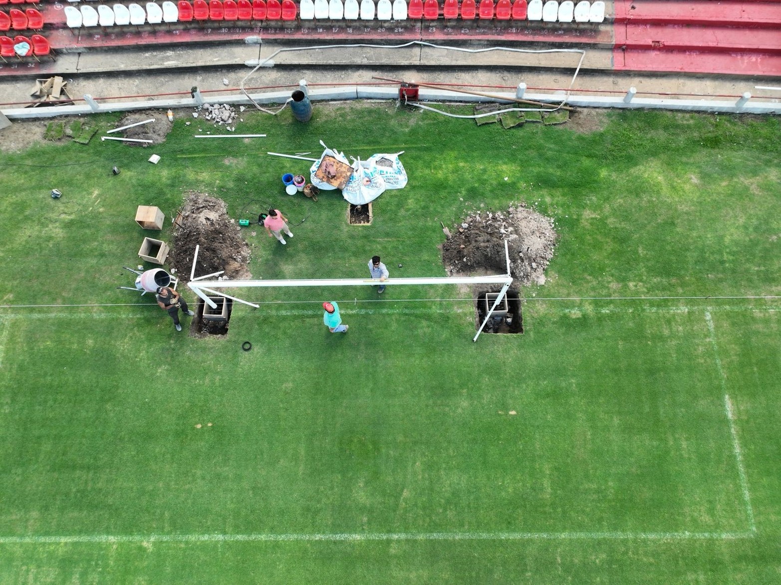 Unión agrandó los arcos del 15 de Abril.
