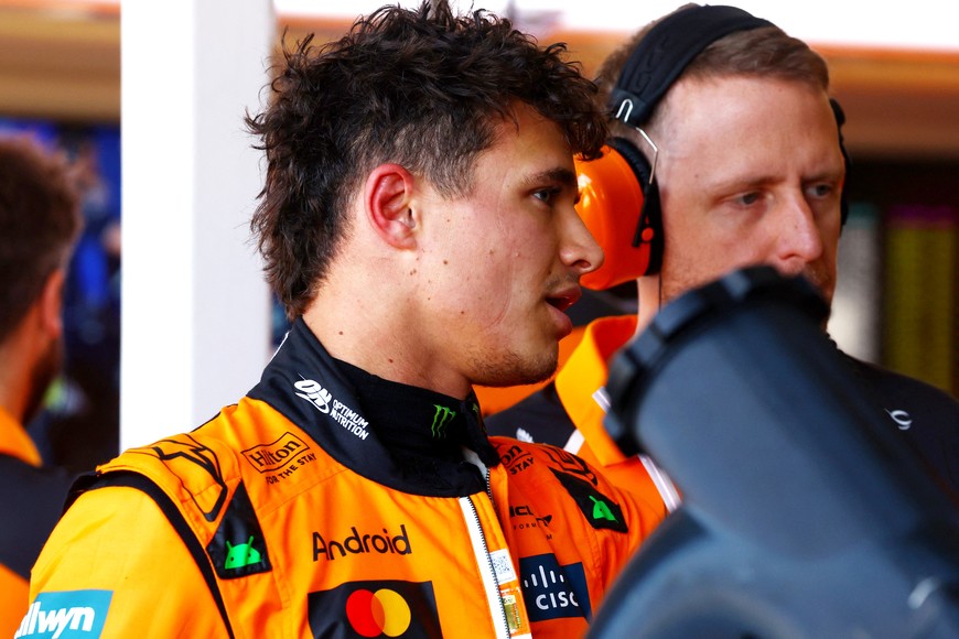 Formula One F1 - Australian Grand Prix - Practice - Albert Park Grand Prix Circuit, Melbourne, Australia - March 14, 2025
McLaren's Lando Norris during practice REUTERS/Edgar Su