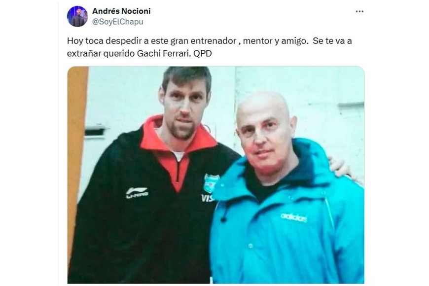 El posteo de Nocioni.