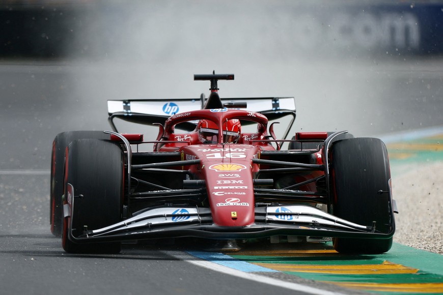 Formula One F1 - Australian Grand Prix - Albert Park Grand Prix Circuit, Melbourne, Australia - March 15, 2025
Ferrari's Charles Leclerc during practice REUTERS/Edgar Su