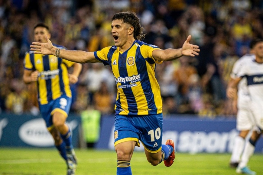 Festejo de gol Canalla. Crédito: Prensa Rosario Central